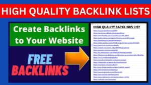 High Quality Backlink Lists