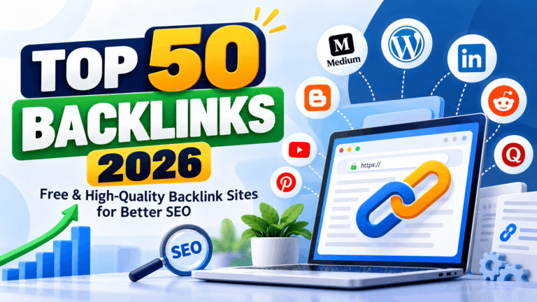 Top 50 Backlinks Sites list 2026